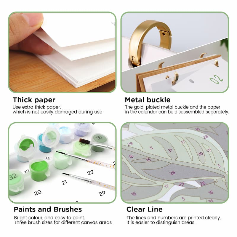 Plant Collection Paint by Numbers Calendar