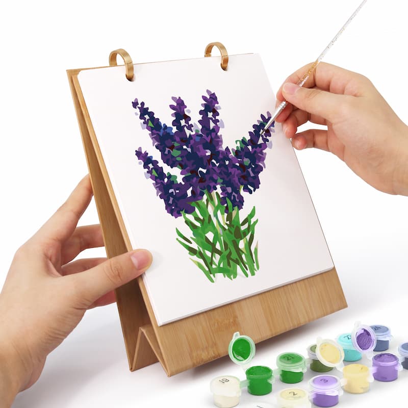 Botanical Flowers Paint by Numbers Calendar