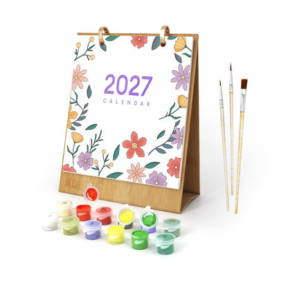 Botanical Flowers Paint by Numbers Calendar