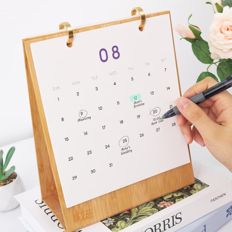 Botanical Flowers Paint by Numbers Calendar