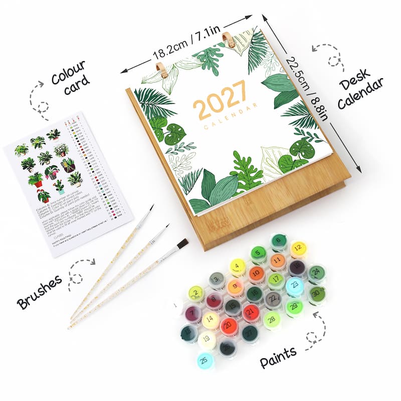 Plant Collection Paint by Numbers Calendar