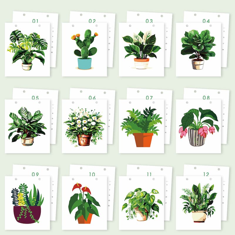 Plant Collection Paint by Numbers Calendar