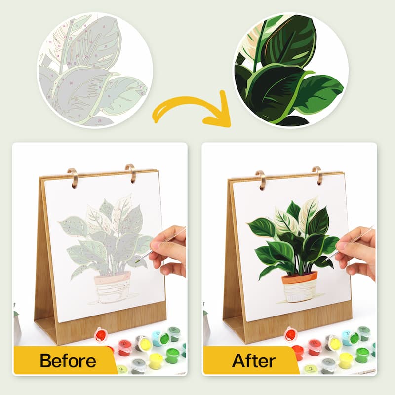 Plant Collection Paint by Numbers Calendar