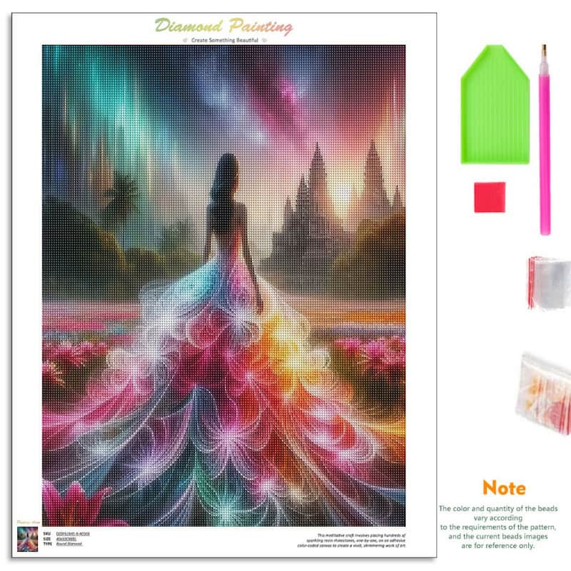 Enchanted Gown - 5D Diamond Painting Kit