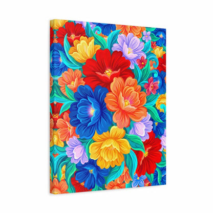 Colorful floral design on a white background