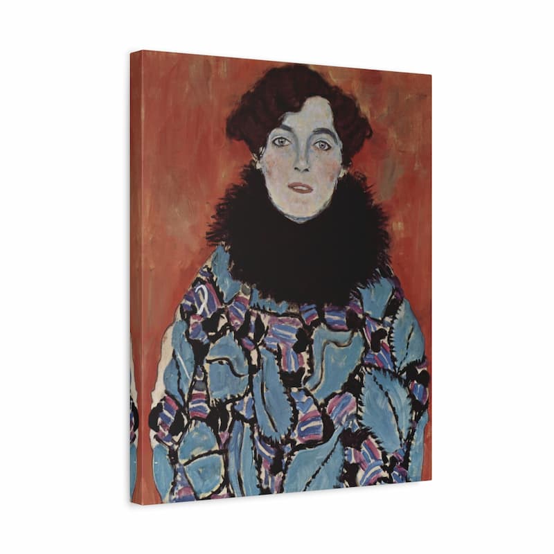 Canvas print of a portrait with a textured background